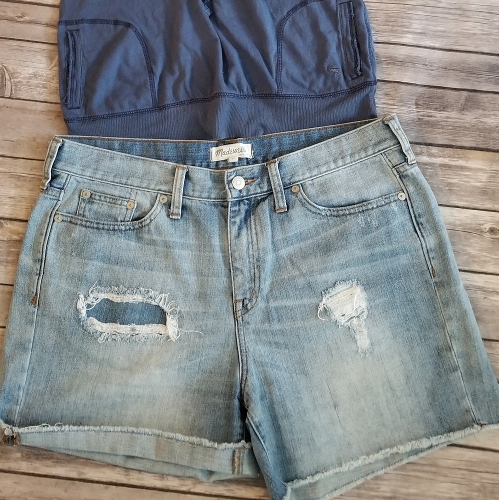 Madewell 💜 light colored denim shorts Size 31